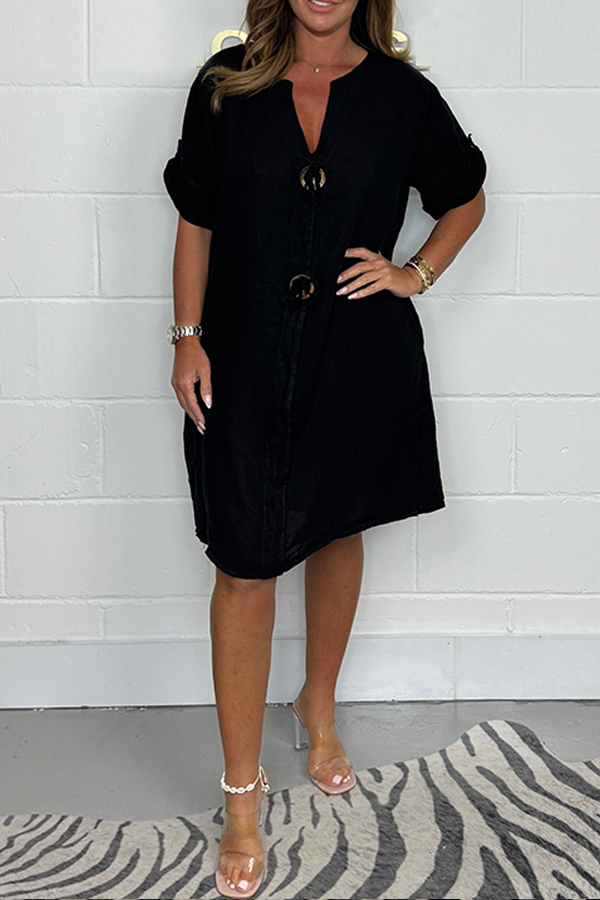 Botina™ - Plus Size Buttoned Dress