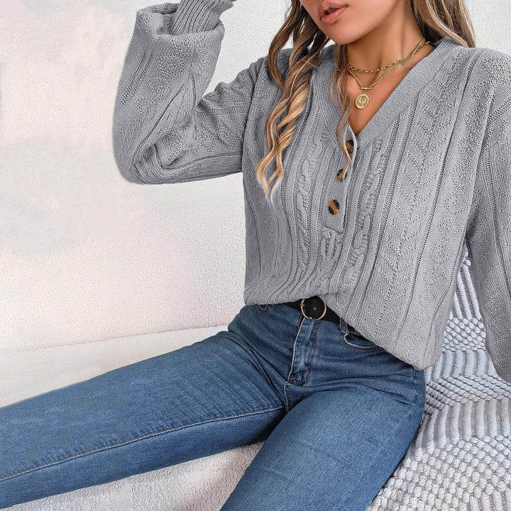 LOUISA | CASUAL CABLE-KNIT SWEATER