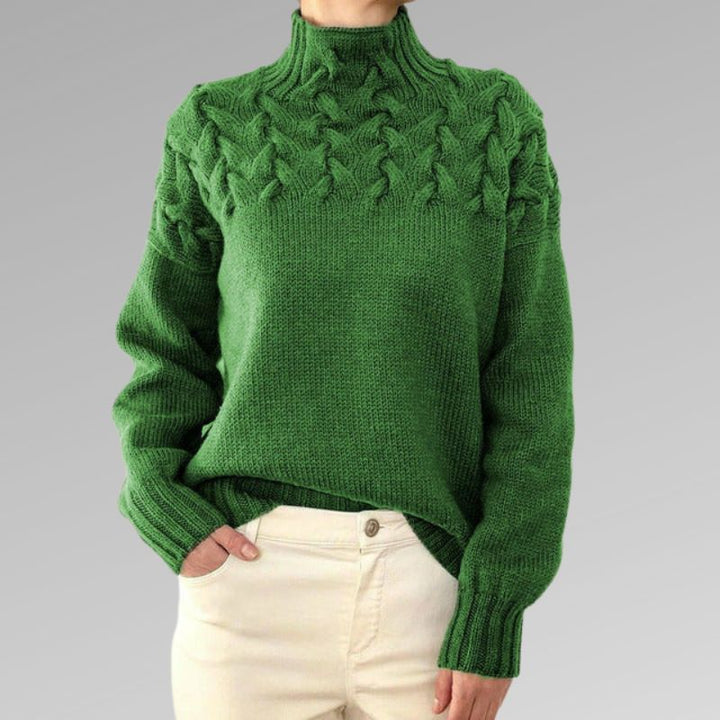 Inès | Elegant cable sweater