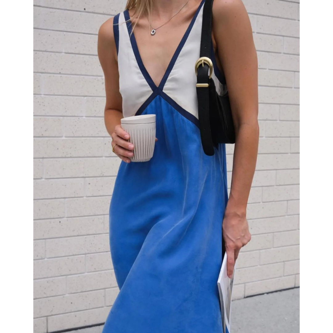 Adeline™ - Sleeveless V-Neck Dress