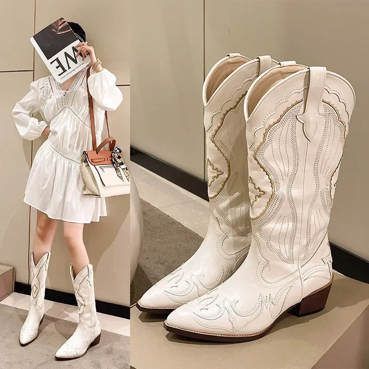 Nina - Cowboy boots in medium height