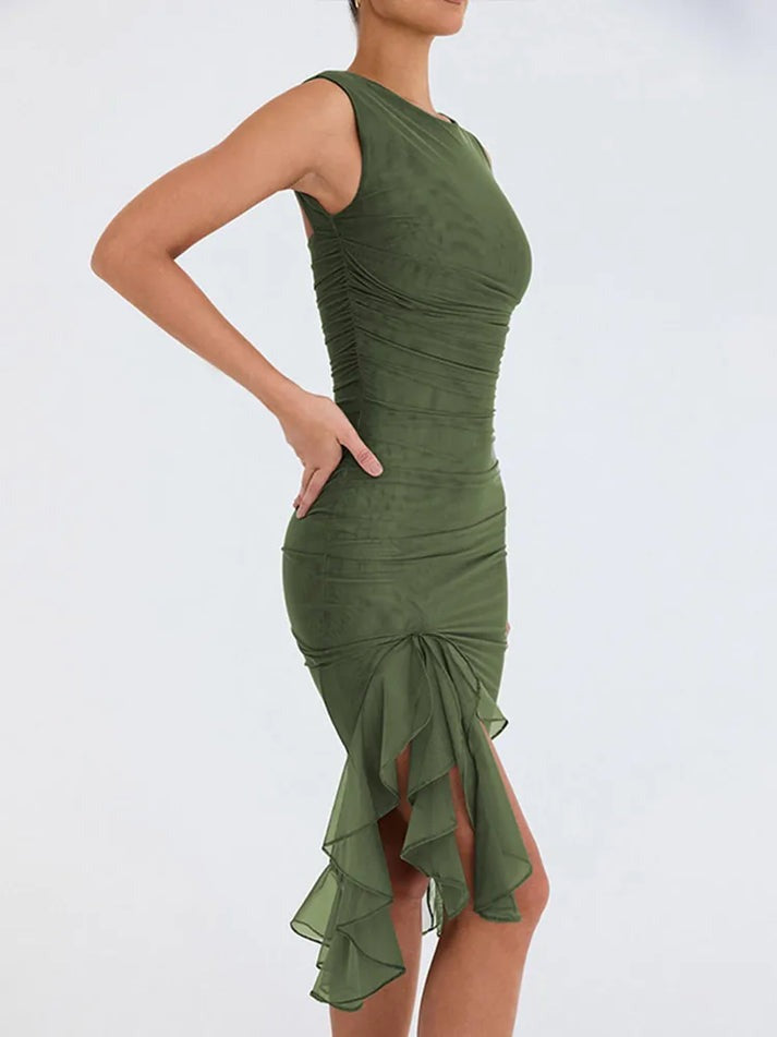 Amiran™ - Elegant Dress With Turtleneck