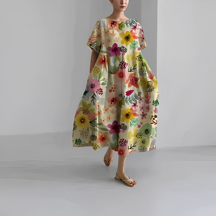 Juliane™ - Boho Floral Spring Dress