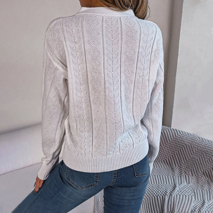 LOUISA | CASUAL CABLE-KNIT SWEATER