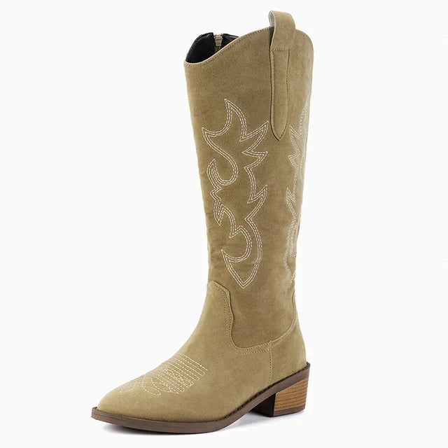 Ivy - Embroidered western cowboy boots