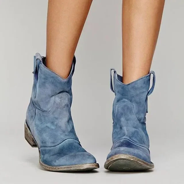 Jane - Vintage cowboy ankle boots for women