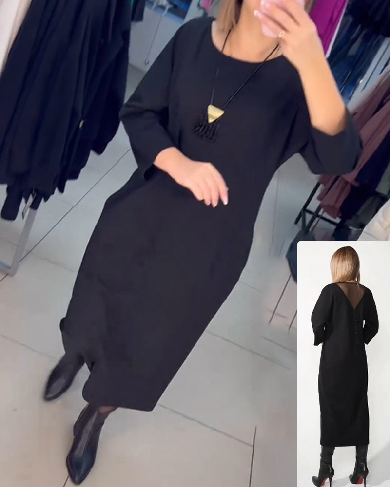 Saminzo™ - Long Sleeve Dress