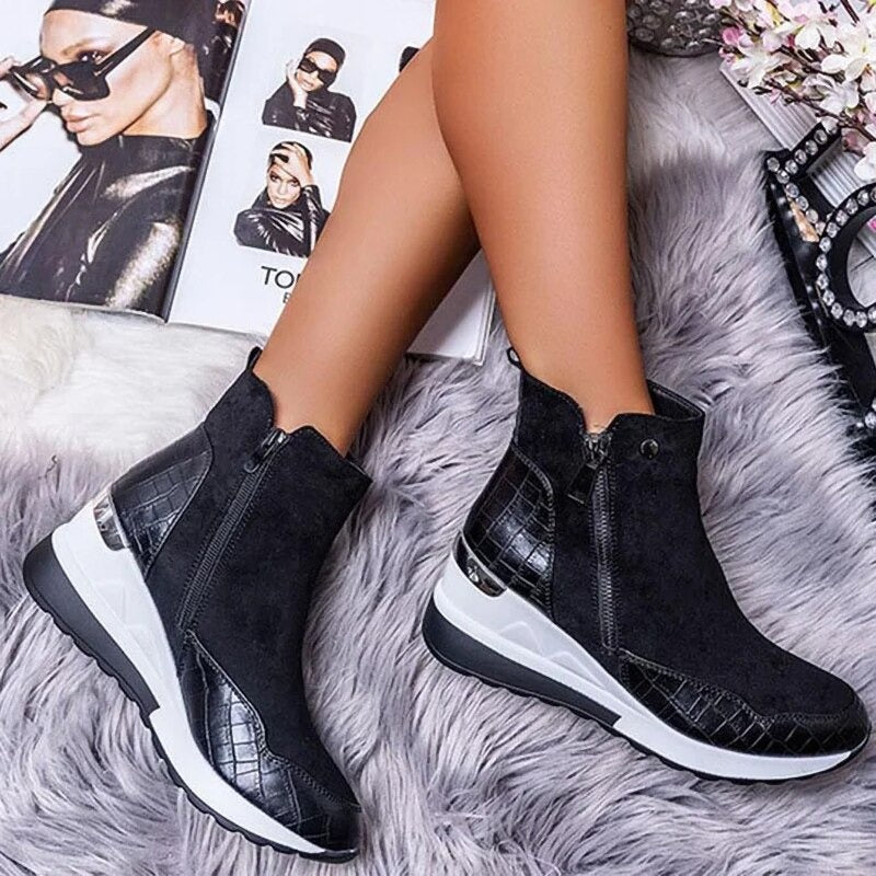 Emmas™ - Zip Sneaker Ankle Boots