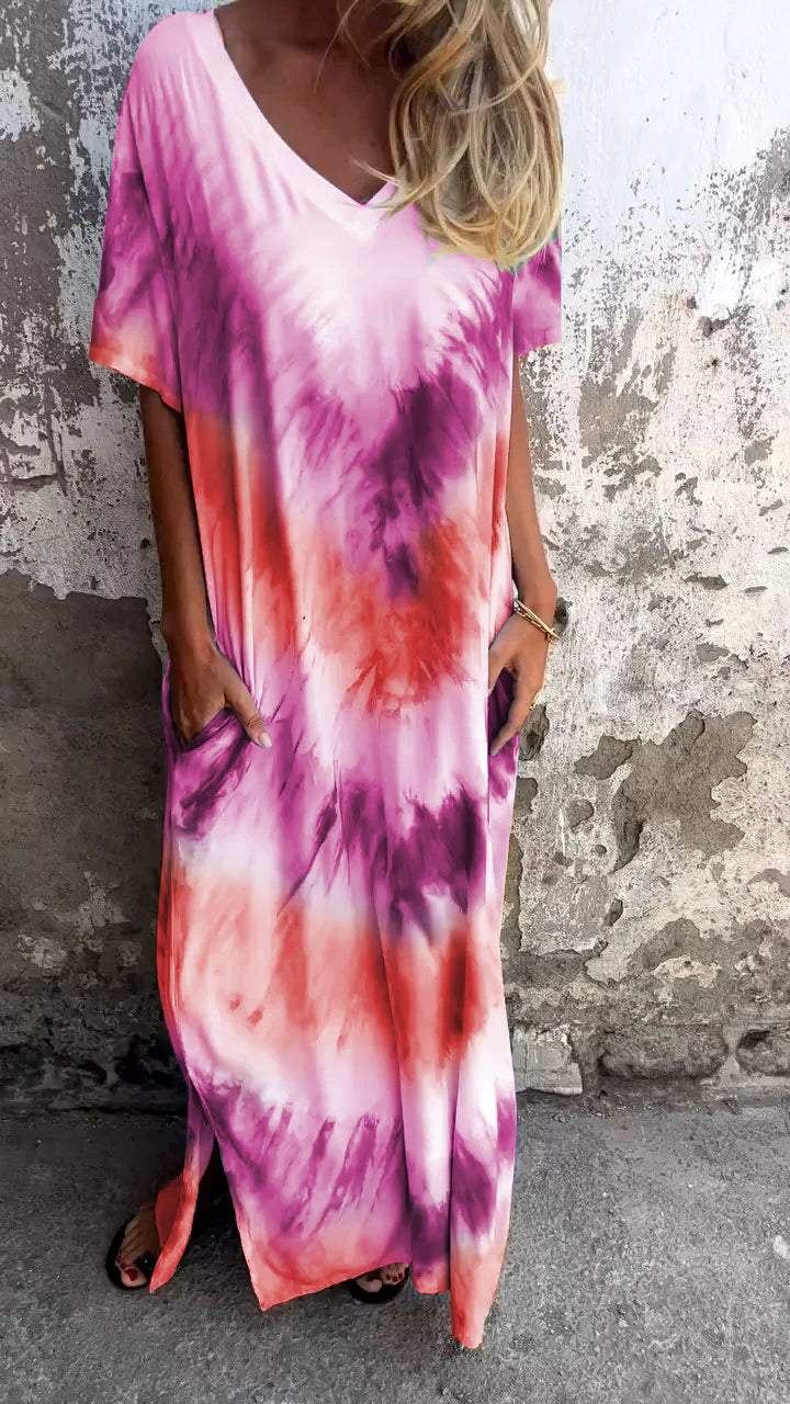 Tandyana™ - Comfortable Tie-dye Maxi Dress