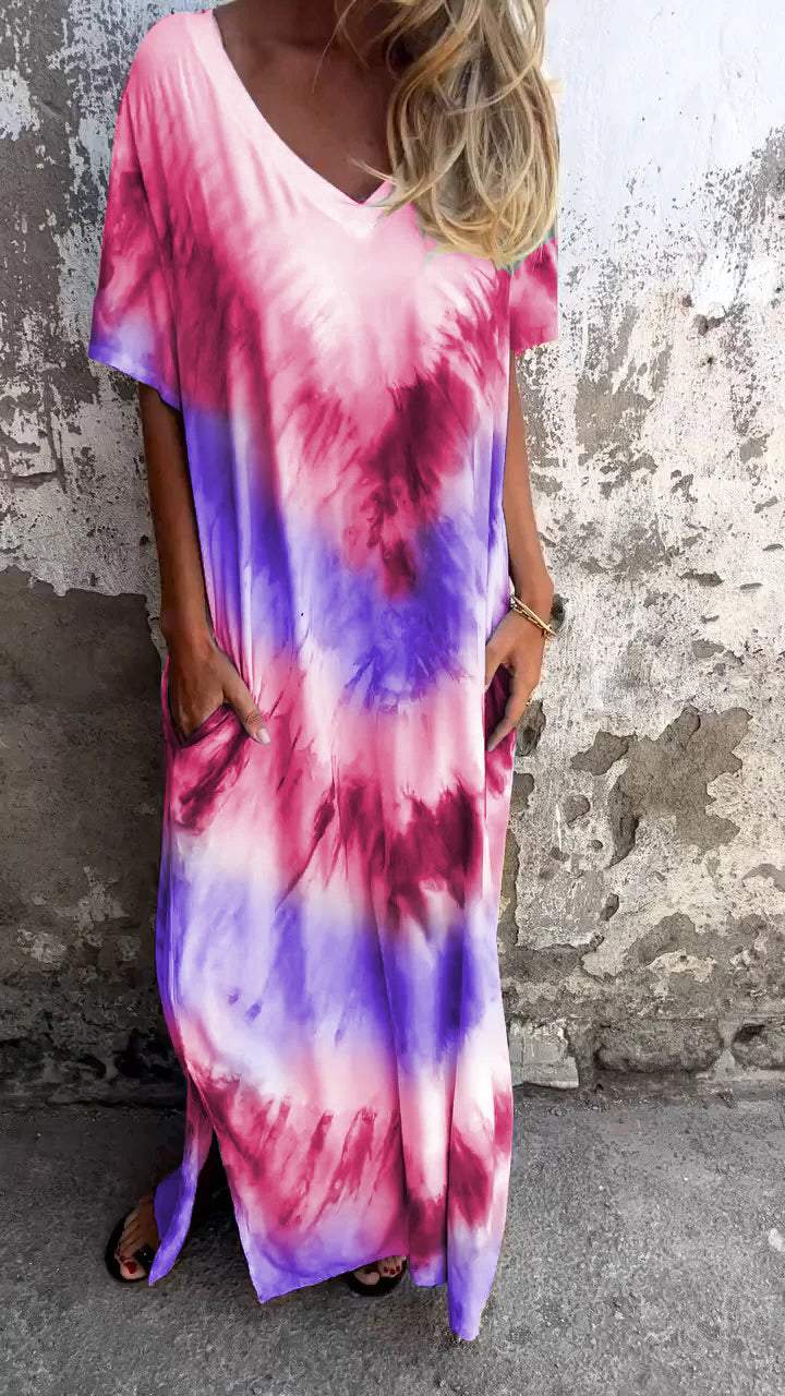 Tandyana™ - Comfortable Tie-dye Maxi Dress