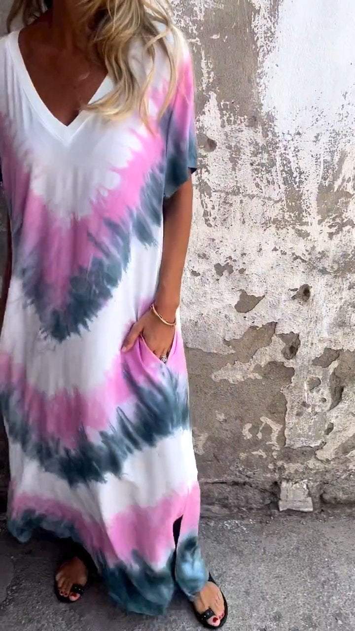 Tandyana™ - Comfortable Tie-dye Maxi Dress