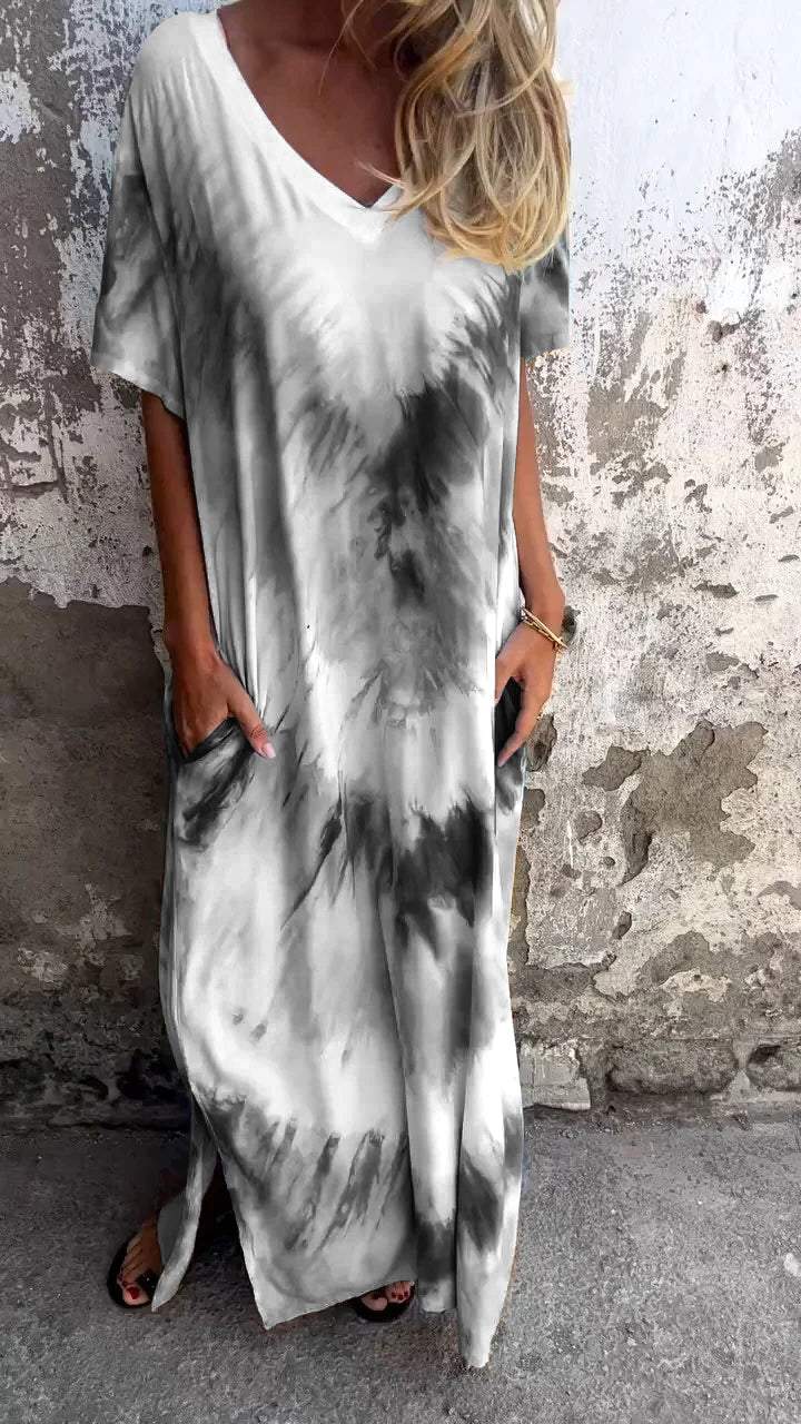 Tandyana™ - Comfortable Tie-dye Maxi Dress