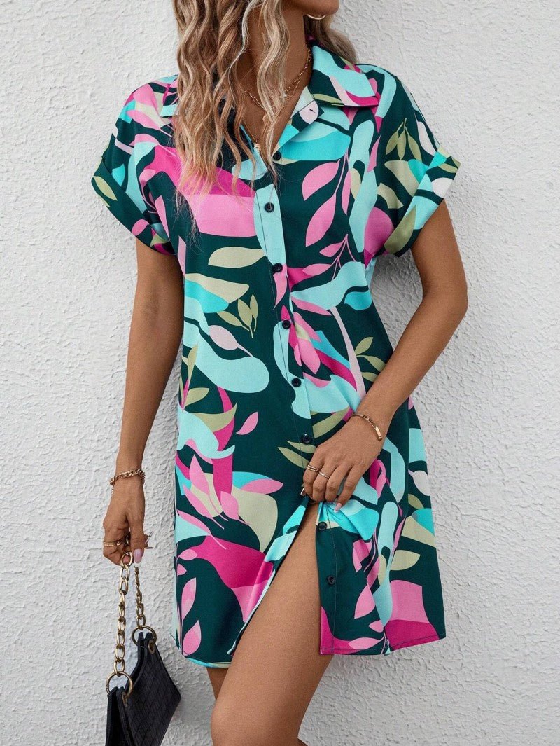 Tessan™ - Printed Cardigan Dress